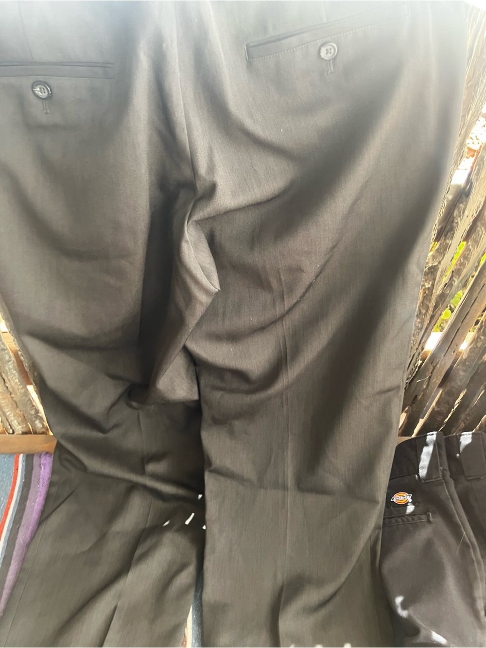 Van Heusen NWT dress pants W36/L30 charcoal gray  Pants with Back Welt Pockets
